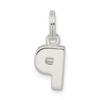 Sterling Silver 925 P Charm Pendant with Anti-Tarnish Finish Elegant and Personalized from Sophia Jewelers