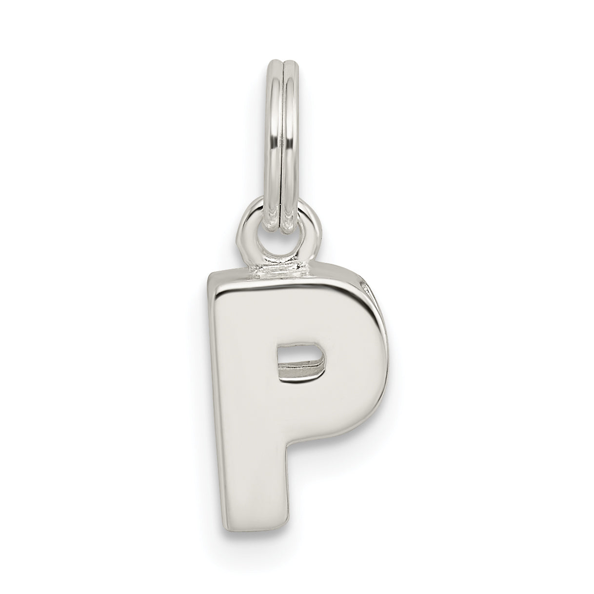 Sterling Silver Letter P Initial Charm Main image