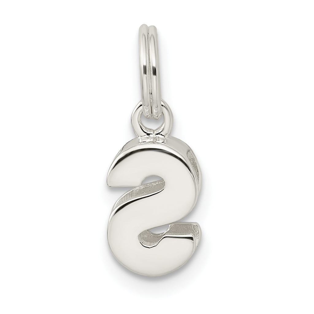 Sterling Silver 925 S Charm with Anti-Tarnish Finish  Personalized and Timeless Elegance