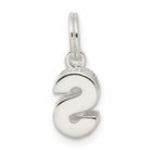 Sterling Silver 925 S Charm with Anti-Tarnish Finish  Personalized and Timeless Elegance