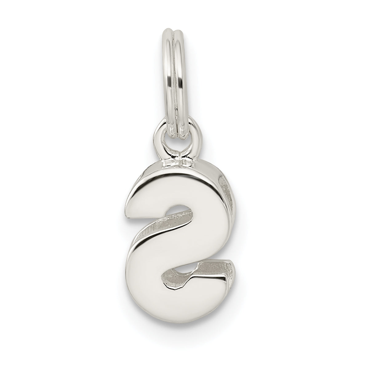 Sterling Silver 925 S Charm with Anti-Tarnish Finish  Personalized and Timeless Elegance