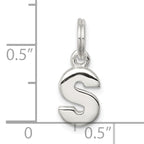 Sterling Silver 925 S Charm with Anti-Tarnish Finish  Personalized and Timeless Elegance