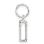 Sterling Silver 925 'T' Charm with Anti-Tarnish Shine  Elegant Personal Jewelry