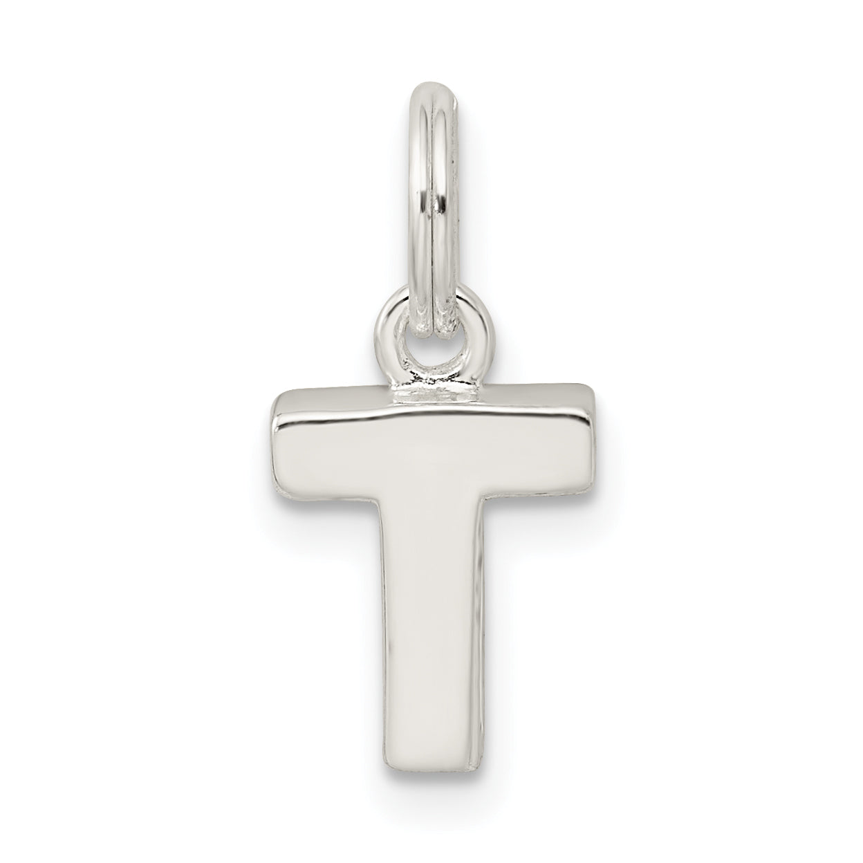 Sterling Silver Letter T Initial Charm Main image
