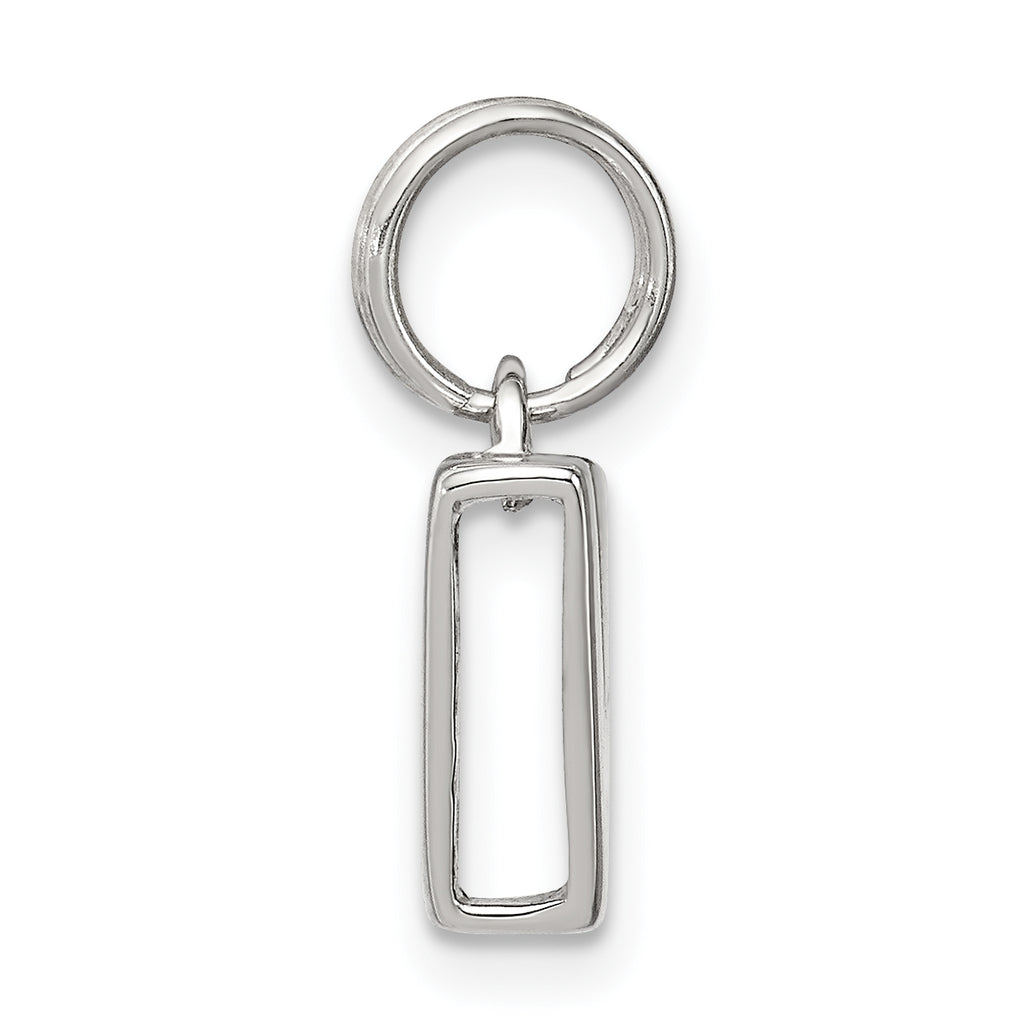 Sophia Jewelers Sterling Silver 925 V Charm with Anti-Tarnish Finish  Elegant Personalized Jewelry
