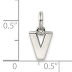 Sophia Jewelers Sterling Silver 925 V Charm with Anti-Tarnish Finish  Elegant Personalized Jewelry