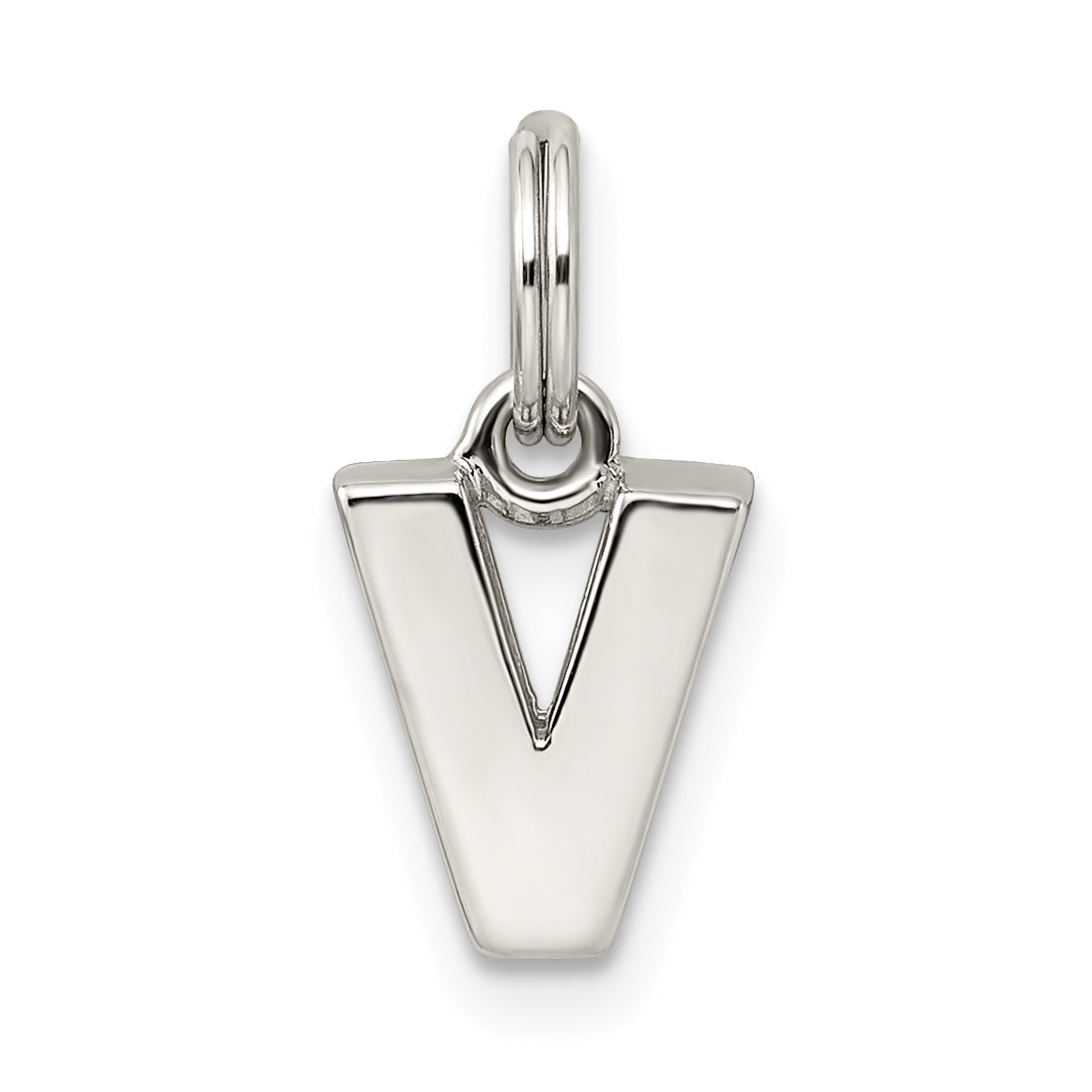 Sterling Silver Letter V Initial Charm Main image