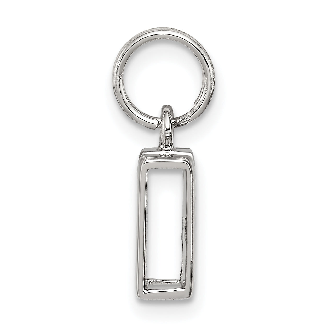 Sterling Silver 925 'W' Charm with Anti-Tarnish Elegant Design Secondary image