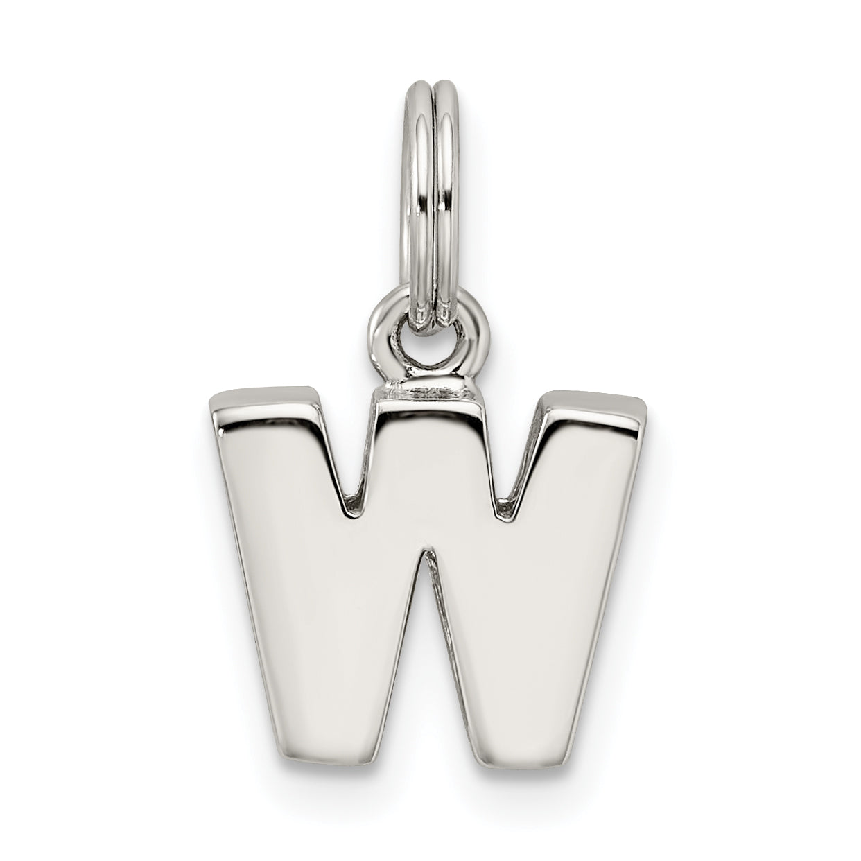 Sterling Silver Letter W Initial Charm Main image