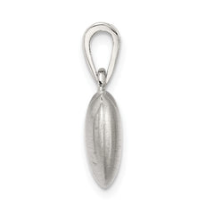 Sophia Jewelers Sterling Silver Heart Pendant with Rhodium Satin Finish