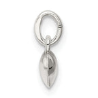 Sterling Silver 925 Puff Heart Charm with Elegant Hollow Design
