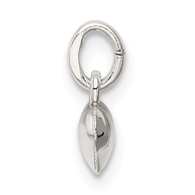 Sterling Silver 925 Puff Heart Charm with Elegant Hollow Design