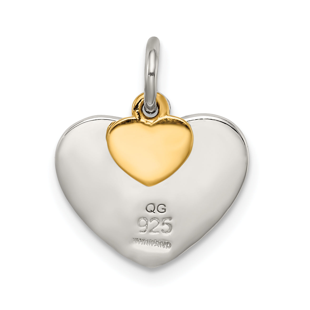 Sophia Jewelers Gold-Plated Sterling Silver Love Charm Pendant