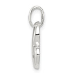 Sterling Silver 925 Polished Diamond Heart Pendant Anti-Tarnish Elegant Design