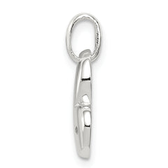 Sterling Silver 925 Polished Diamond Heart Pendant Anti-Tarnish Elegant Design