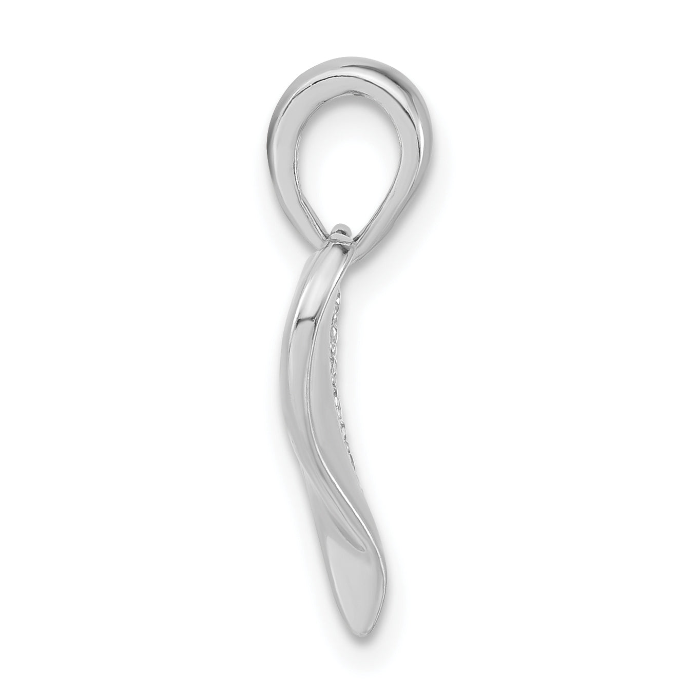 Sophia Jewelers 925 Sterling Silver CZ Heart Pendant Polished Elegance