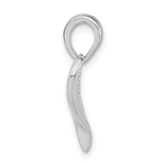 Sophia Jewelers 925 Sterling Silver CZ Heart Pendant Polished Elegance