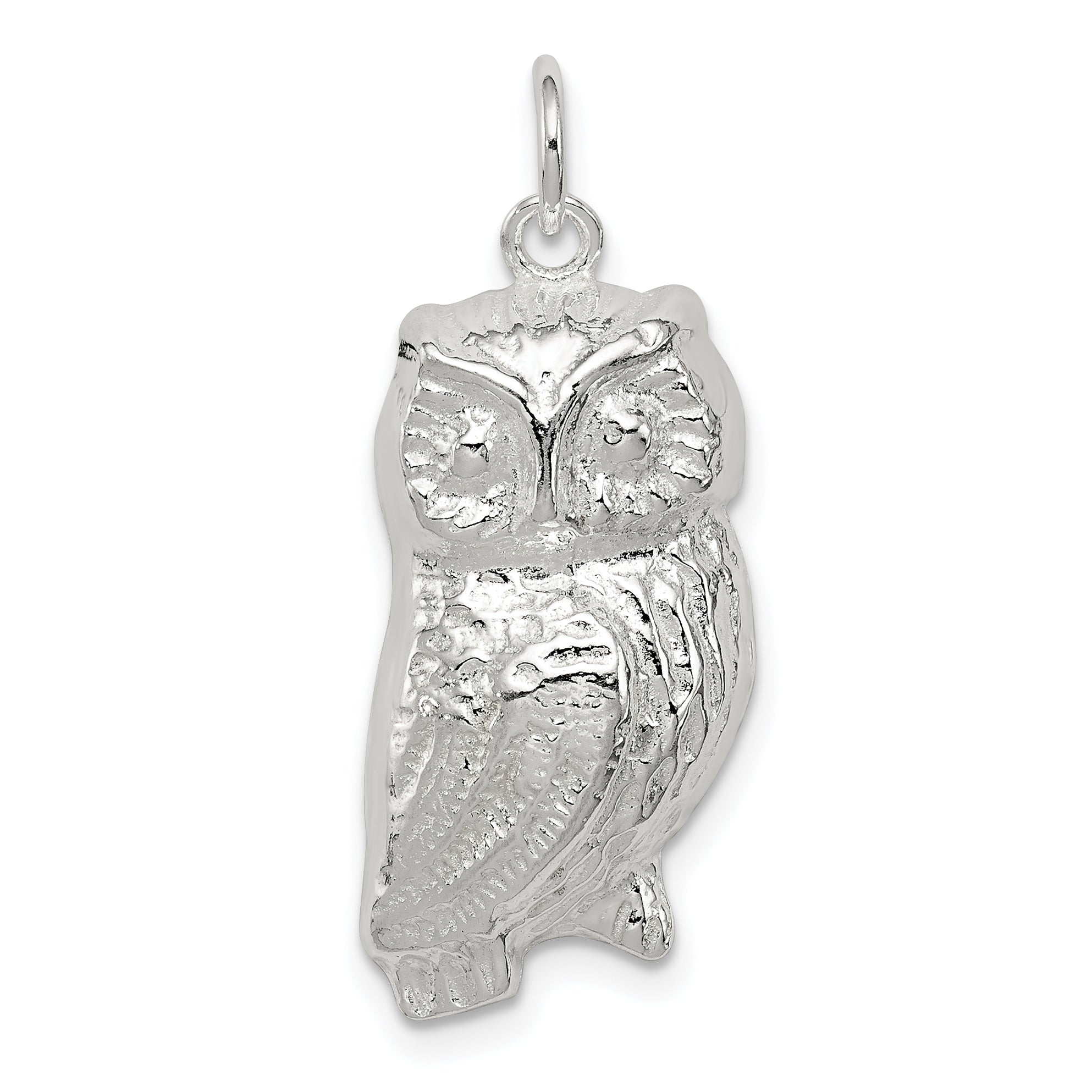 Sterling Silver Owl Charm Main image