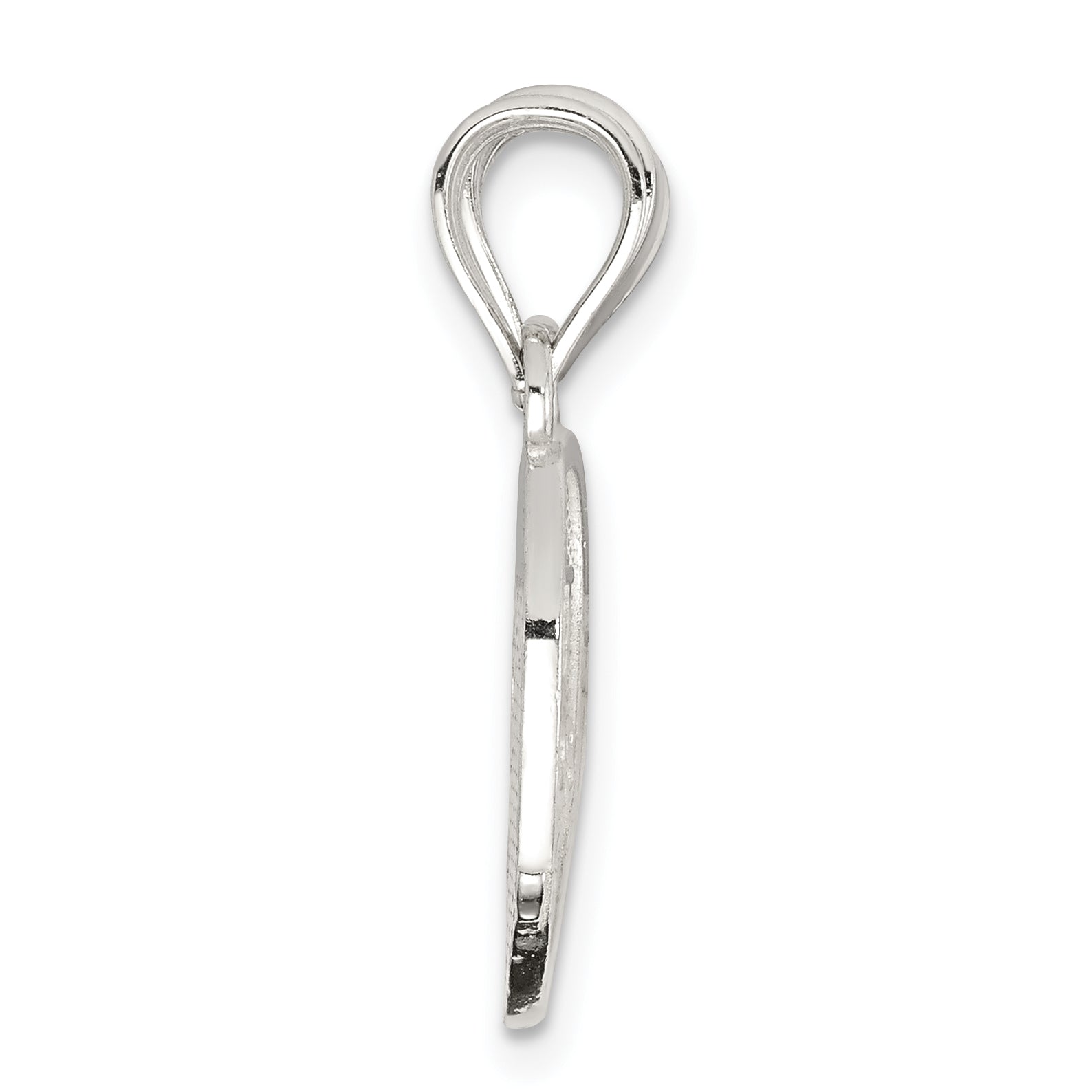 Sterling Silver 925 Best Friends Breakaway Heart Pendant Polished Finish Secondary image