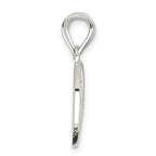 Sterling Silver 925 Best Friends Breakaway Heart Pendant Polished Finish