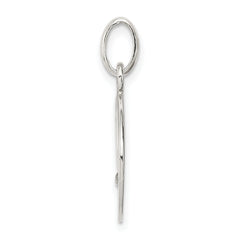 Sterling Silver 925 LOVE CZ Charm with Polished Diamond-Cut Elegance