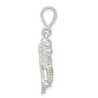 Sterling Silver 925 Race Horse Charm with Anti-Tarnish Polished Finish
