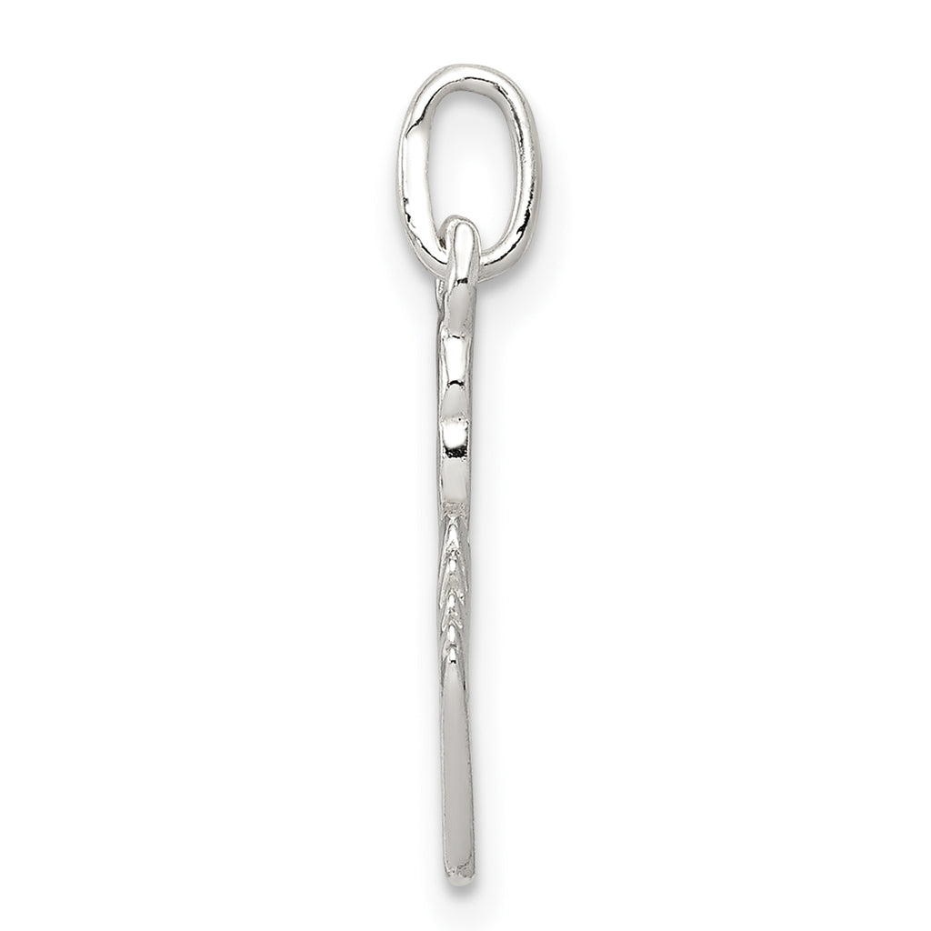 Sterling Silver 925 Polished Feet Pendant with Anti-Tarnish Finish