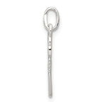 Sterling Silver 925 Polished Feet Pendant with Anti-Tarnish Finish