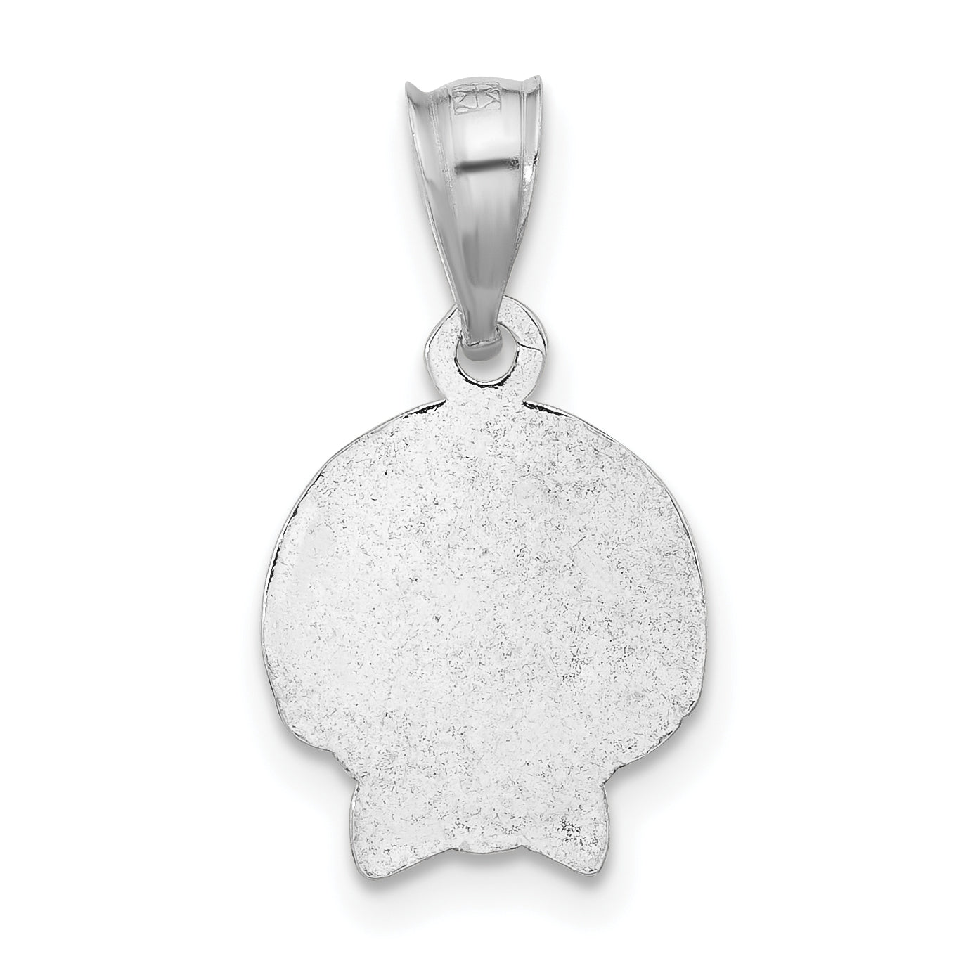 Women's Sterling Silver Boy Head Pendant with Polished Finish