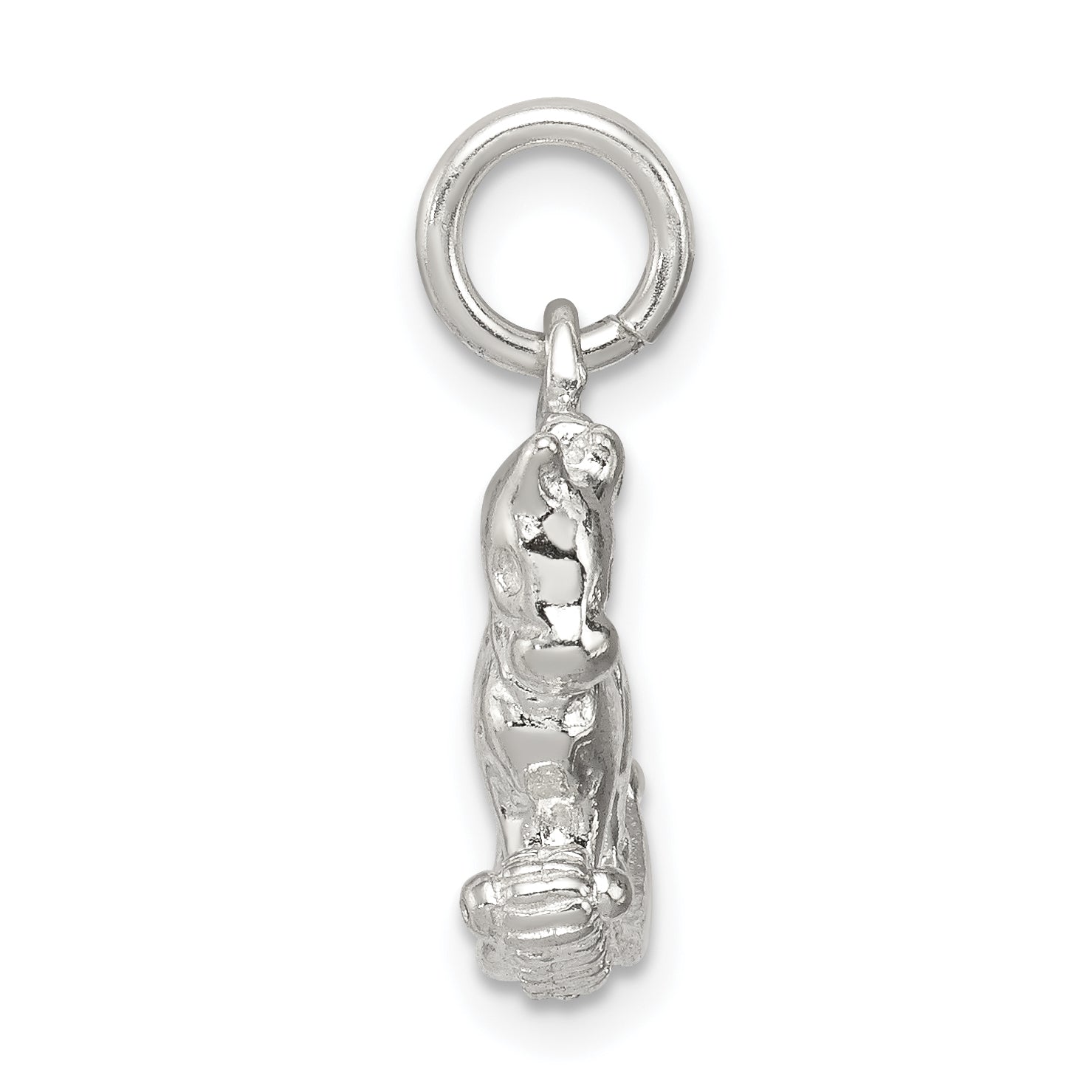 Sterling Silver 925 Rocking Horse Pendant with Polished Anti-Tarnish Finish