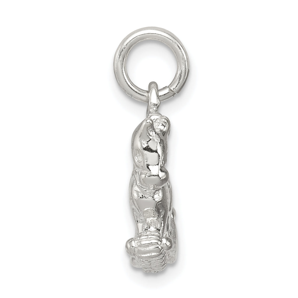 Sterling Silver 925 Rocking Horse Pendant with Polished Anti-Tarnish Finish