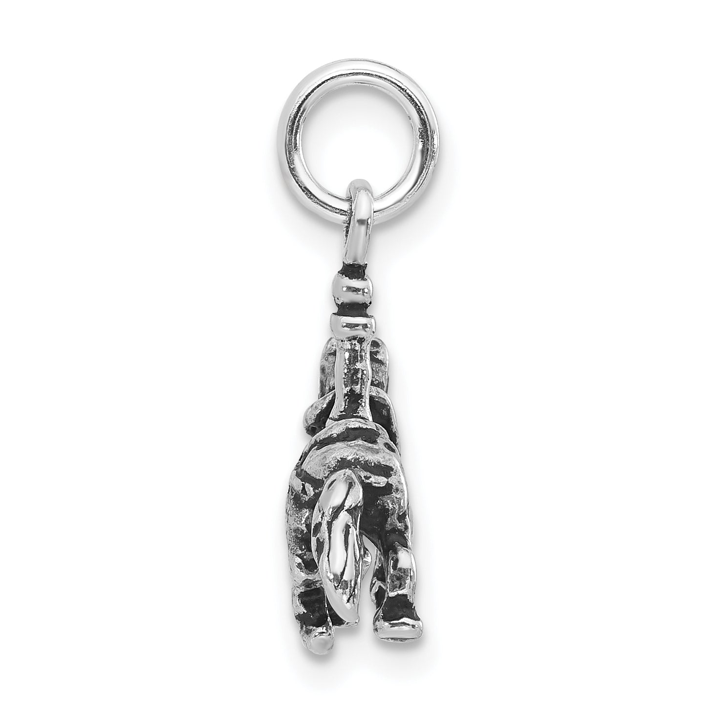 Sterling Silver 925 3D Carousel Horse Pendant for Girls