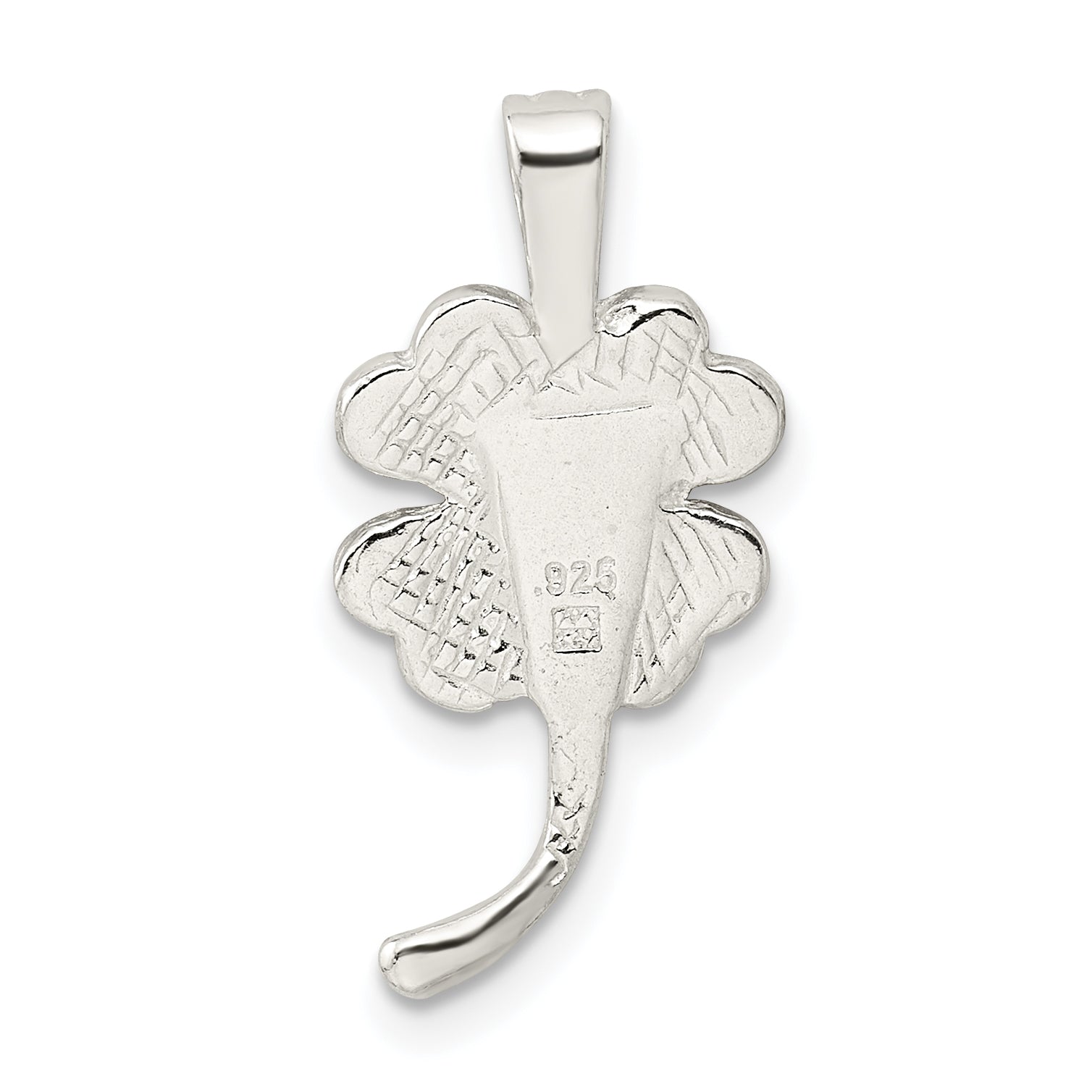 Sophia Jewelers 925 Sterling Silver Polished 4-Leaf Clover Charm