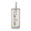 Sterling Silver Polished COURAGE/SURVIVOR Reversible Charm