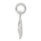 Sterling Silver 925 Sun Pendant with Polished Face and Anti-Tarnish Finish
