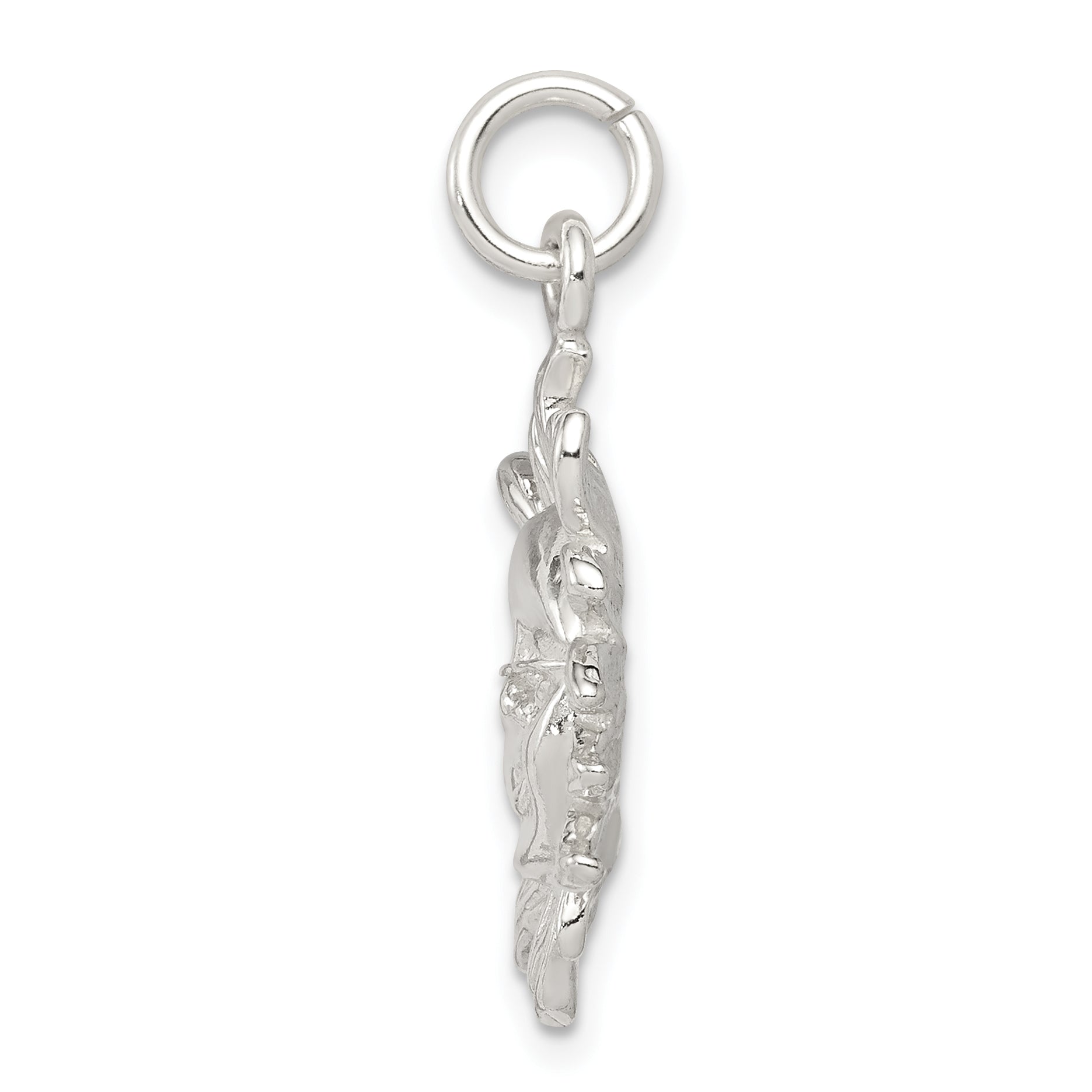 Sophia Jewelers 925 Sterling Silver Men's Sun Pendant with Polished Finish Secondary image
