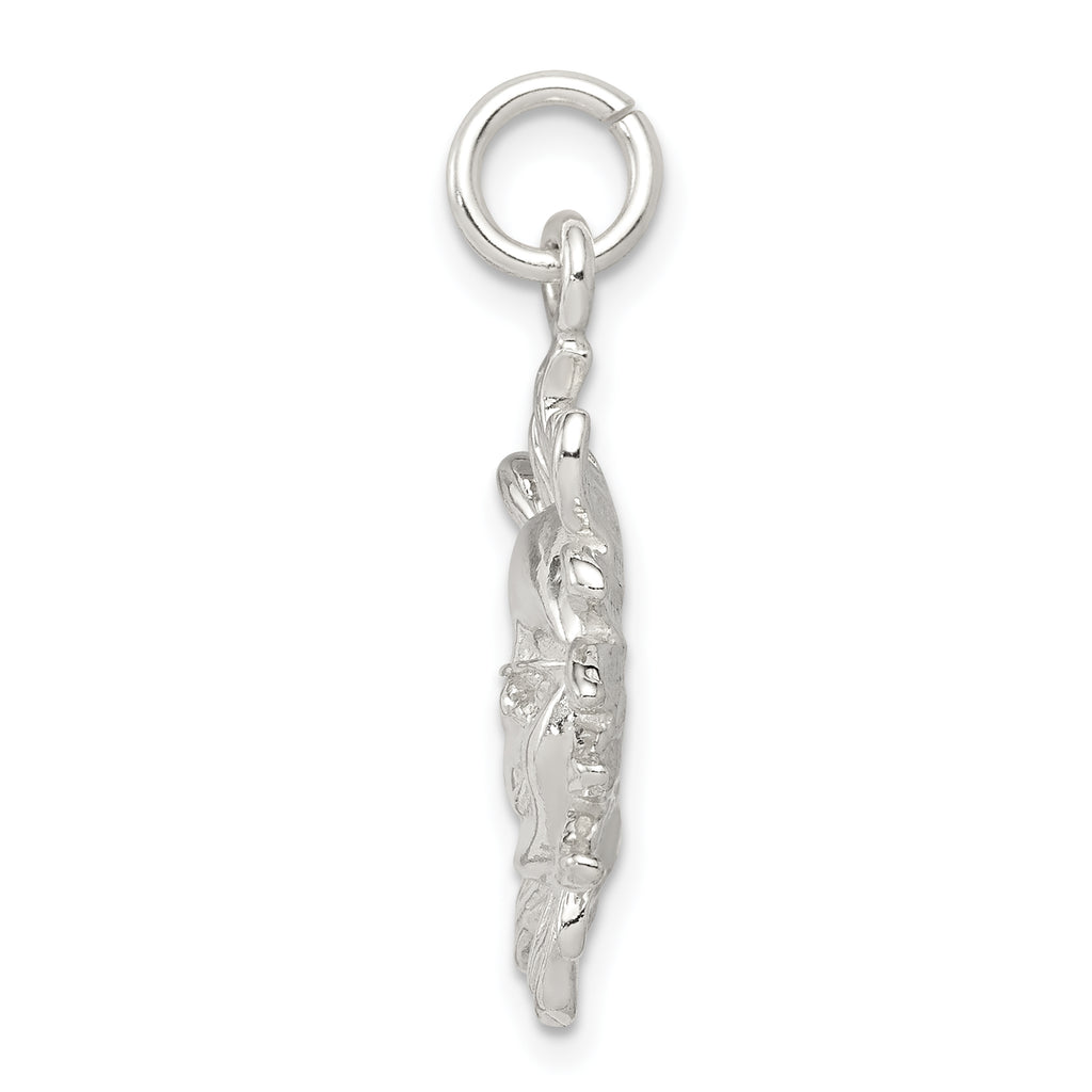 Sophia Jewelers 925 Sterling Silver Men's Sun Pendant with Polished Finish