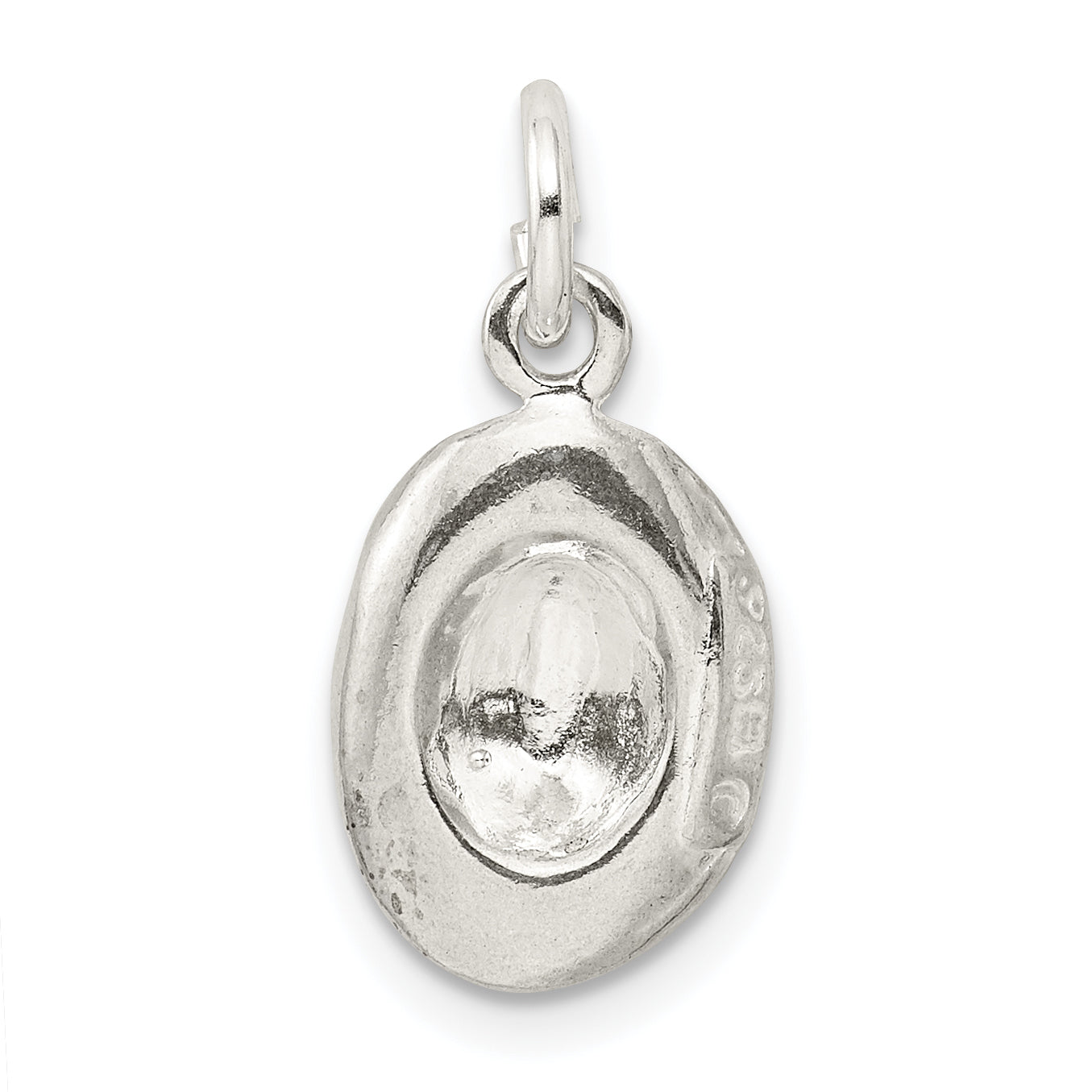 Sophia Jewelers 925 Sterling Silver Cowboy Hat Charm Polished Solid