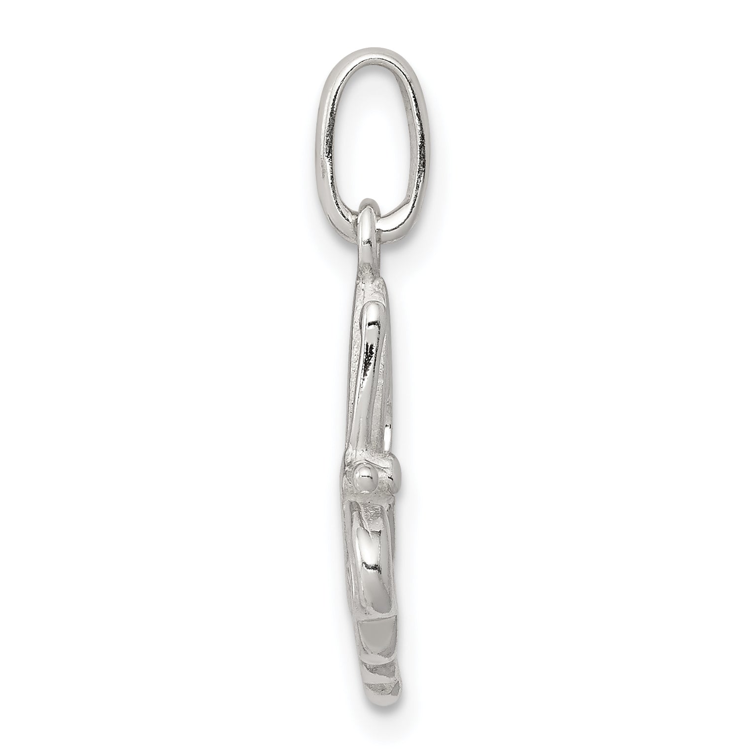 Sterling Silver 925 Butterfly Pendant with Polished Finish Elegant Charm Secondary image