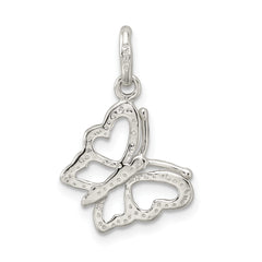 Sterling Silver 925 Butterfly Pendant with Polished Finish Elegant Charm