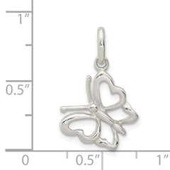 Sterling Silver 925 Butterfly Pendant with Polished Finish Elegant Charm