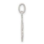 Sterling Silver Polished Snowflake Charm