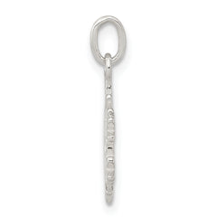 Sterling Silver Polished Snowflake Charm