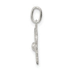Sophia Jewelers Sterling Silver 925 Polished Snowflake Charm Elegant Design
