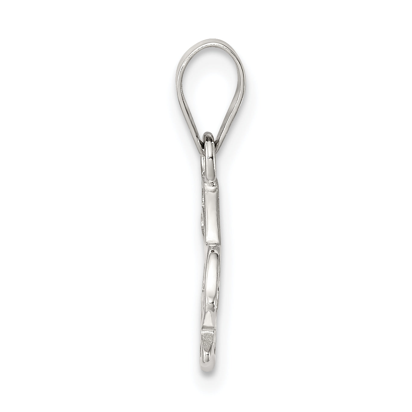Sophia Jewelers Sterling Silver Polished Bunny Pendant Rhodium-Plated
