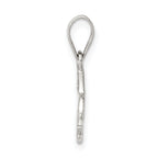 Sophia Jewelers Sterling Silver Polished Bunny Pendant Rhodium-Plated