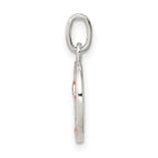 Sophia Jewelers Sterling Silver Enamel Pumpkin Pendant with Anti-Tarnish Finish