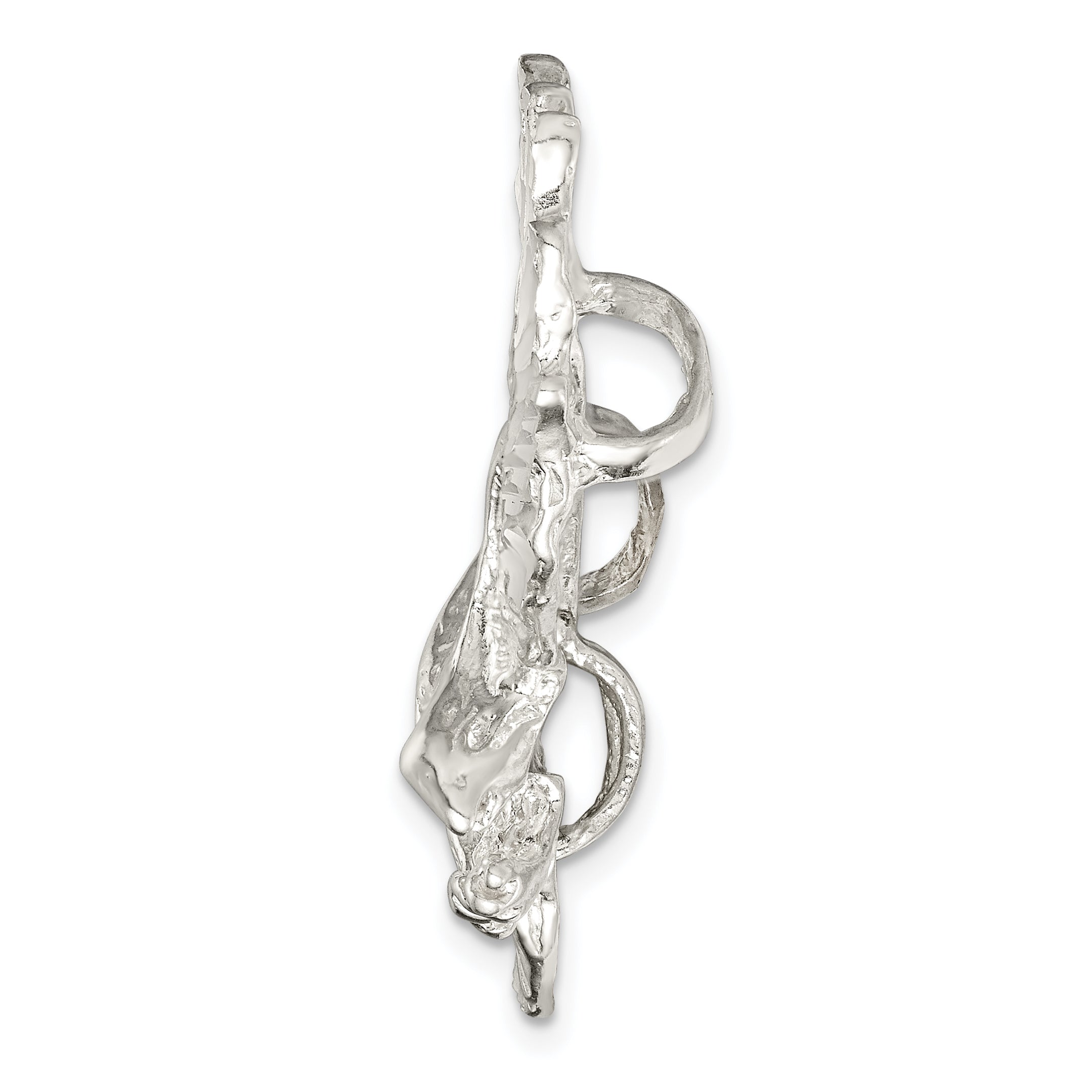 Sterling Silver 925 Men's Eagle Pendant with Anti-Tarnish Finish