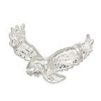 Sterling Silver 925 Men's Eagle Pendant with Anti-Tarnish Finish