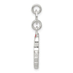 Sterling Silver 925 Enamel Santa Charm with Anti-Tarnish Coating